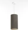 BPS Koncept 0T0-012-15w20 Hängeleuchte BOHO ELEGANT E27 1x40W Stoff strukturiert auf PVC-Kunststoff dunkelgrau H:102cm Ø15cm dimmbar Bild 4