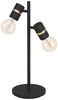 Eglo 900178 Tischleuchte LURONE E27 2X10W Stahl schwarz, messing L:20. 5cm B:5cm H:50cm mit Kabelschalter Bild 5