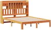 vidaXL Massivholzbett mit Regal ohne Matratze Wachsbraun 140x200 cm 3322619 Bild 3