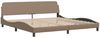vidaXL Bettgestell "Dover" Cappuccino-Braun 200x200 cm Kunstleder 373262 Bild 3