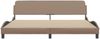 vidaXL Bettgestell "Dover" Cappuccino-Braun 200x200 cm Kunstleder 373262 Bild 4