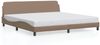 vidaXL Bettgestell "Dover" Cappuccino-Braun 200x200 cm Kunstleder 373262 Bild 2