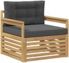 vidaXL Outdoor-Sofa Polyester Weiß und Anthrazit 3439124 Bild 2