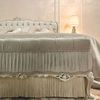 Casa Padrino Luxus Barock Sitzbank Weiß / Gold 132 cm - Barock Möbel - Made in Italy Bild 3