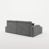 Ecksofa Schlafsofa Sofa VENEDIG Stoff Arena Dunkelgrau Ottomane Links Bild 5