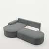 Ecksofa Schlafsofa Sofa VENEDIG Stoff Arena Dunkelgrau Ottomane Links Bild 4