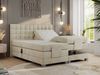 Boxspringbett elektrisch verstellbar, Schlafzimmerbett, Bettkasten - ELEKTRO - 160 x 200 cm - Beige Velvet - H4 Bild 2