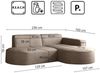 Kaiser Möbel Ecksofa Designer MODENA STUDIO L stoff Poso, Verita, Quelle, Salvador, Ecksofa, Sofa, L-Form Bild 2