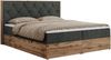 Boxspringbett, Schlafzimmerbett, Bettkasten - VENETO - 180 x 200 cm - Dunkelgrau Stoff - H3 Bild 4