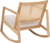 Schaukelsessel LEIDY Holz Hellbraun Hellbeige Bild 5