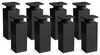 sossai® Möbelfuß Design-Möbelfüße, 4er & 8er Set, höhenverstellbar MFV1, Farbe: Schwar, (8-St), Farbe: Schwarzmatt Bild 4