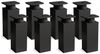 sossai® Möbelfuß Design-Möbelfüße, 4er & 8er Set, höhenverstellbar MFV1, Farbe: Schwar, (8-St), Farbe: Schwarzmatt Bild 5