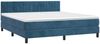 vidaXL Boxspringbett mit Matratze Dunkelblau 160x200 cm Samt 3141435 Bild 3