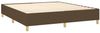 Boxspringbett mit Matratze Stoff Dunkelbraun 160x200 cm, Härtegrad: H2 [3128696] Bild 4
