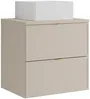 Vente-unique - ONDIL Waschbeckenmöbel Holz, Platte Beige - B 45 cm x H 60 cm x L 60 cm Bild 3