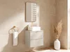 Vente-unique - ONDIL Waschbeckenmöbel Holz, Platte Beige - B 45 cm x H 60 cm x L 60 cm Bild 1