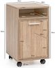 Rollcontainer in Braun - 33x38x60cm (LxBxH) Bild 3