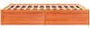 vidaXL Massivholzbett ohne Matratze Wachsbraun 150x200 cm Kiefernholz 3282374 Bild 5