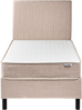 Boxspringbett Stoff COUNTESS 90 x 200 cm Beige Bild 4