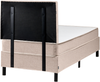 Boxspringbett Stoff COUNTESS 90 x 200 cm Beige Bild 5