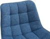 Barhocker SYDNEY - Blau, Stoff Barhocker mit Lehne Barstuhl Tresenhocker Tresenstuhl Kneipenhocker Kneipenstuhl Bild 4