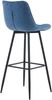 Barhocker SYDNEY - Blau, Stoff Barhocker mit Lehne Barstuhl Tresenhocker Tresenstuhl Kneipenhocker Kneipenstuhl Bild 3