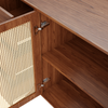 MODFU Sideboard Kommode mit viel Stauraum (Aufbewahrungsschrank, Holzschrank, 1 St, 6 Schubladen und 2 Türen), Kommode mit Metallfüße, 160 x 40 x 90 cm Bild 4