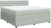 vidaXL Boxspringbett mit Matratze Hellgrau 180x200 cm Samt 3290112 Bild 3