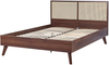 Bett dunkler Holzfarbton Lattenrost 140x200 cm MONPAZIER Bild 4