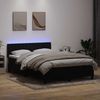 vidaXL Boxspringbett mit Matratze & LED Schwarz 160x210 cm Samt 3317177 Bild 4
