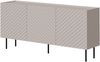 Kommode Likade 165 3D mit 3 Drehtüren (Farbe: Cashmere) Bild 2