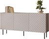 Kommode Likade 165 3D mit 3 Drehtüren (Farbe: Cashmere) Bild 3