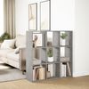 vidaXL Raumteiler-Bücherregal Betongrau 102x29x103,5 cm Holzwerkstoff 858042 Bild 4