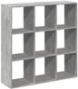 vidaXL Raumteiler-Bücherregal Betongrau 102x29x103,5 cm Holzwerkstoff 858042 Bild 2