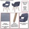 Esszimmerstuhl HWC-A50 II, Stuhl Küchenstuhl Polsterstuhl, Holz Stoff/Textil Cord (400g/m²) FSC® ~ creme-weiß Bild 2