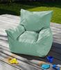 mokebo Kindersessel Der Pausenheld (aus wasserabweisenden Stoff Grün), Kinder Sitzsack, Lesesessel, Bodenkissen fürs Kinderzimmer Bild 4