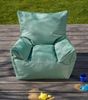 mokebo Kindersessel Der Pausenheld (aus wasserabweisenden Stoff Grün), Kinder Sitzsack, Lesesessel, Bodenkissen fürs Kinderzimmer Bild 2