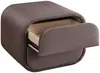 Vente-unique - VENALORA Bedside table Stoff Schokoladenbraun - B 42 cm x H 38,5 cm x L 45,5 cm Bild 4
