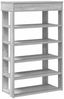 vidaXL Schuhregal Grau Sonoma 60x30x98 cm Holzwerkstoff 859928 Bild 2