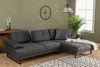 Ecksofa, 'Mustang', 83 x 174 x 274, Anthrazit Bild 4
