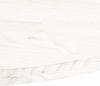 vidaXL Tischplatte Weiß 110x55x2,5 cm Massivholz Kiefer Oval 824336 Bild 5