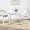 vidaXL Tischplatte Weiß 110x55x2,5 cm Massivholz Kiefer Oval 824336 Bild 2