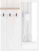 Home affaire Garderobenpaneel Bedford, Wandregal Wandpaneel, Wandgarderobe praktisch & stillvoll, mit 3 Kleiderhaken, Spiegel und Ablage für Accessoires, Breite 76,5 cm Bild 4
