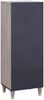 vidaXL Highboard Grau und Gold 40 x 33 x 110 cm Massivholz Mango 4018801 Bild 5