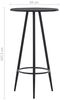 vidaXL Bartisch Schwarz 60×107,5 cm MDF 281543 Bild 3