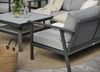 Gartenbank Samvaro 2-Sitzer von Brafab aus Aluminium und Olefin-Stoff, modern, anthrazit gepolstert Bild 2