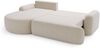 GrainGold Ecksofa L-Form AURIO mit Schlaffunktion und Bettkasten - Creme, Links, Wellenfedern, T30-Schaum Bild 3