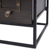 Tischkommode HWC-Q80, Schubladenkommode Kleinkommode, Metall Holz Vintage Shabby-Look, 48 x 36 x 18 cm Bild 5