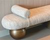 Casa Padrino Luxus Sitzbank Beige / Braun 148 cm - Luxus Hotel Möbel Bild 3