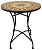 Wohnando Garten-Essgruppe Bistroset "Caspian", Metalltisch, Metallmöbel, schwarz, Mosaik-Design, (3-tlg), bestehend aus 2 Stühlen und 1 Tisch, Terrakotta Mix Bild 4